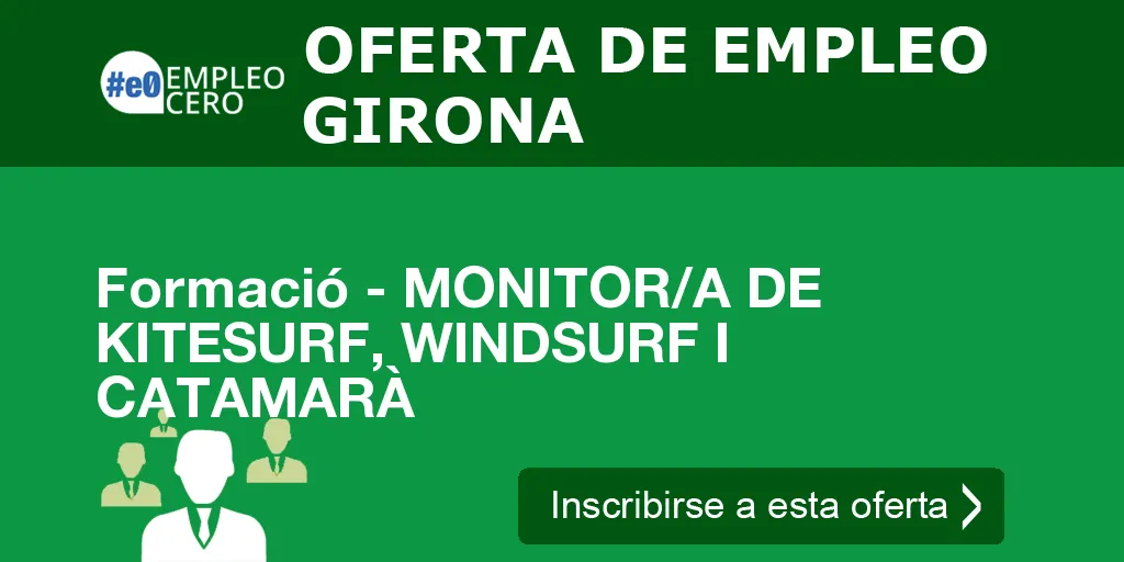 Formació - MONITOR/A DE KITESURF, WINDSURF I CATAMARÀ Formació - MONITOR/A DE KITESURF, WINDSURF I CATAMARÀ