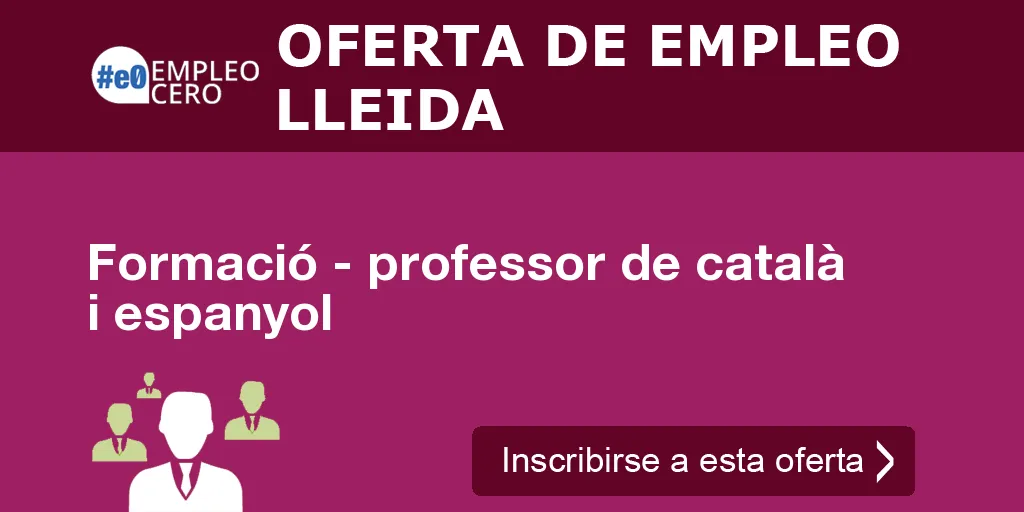 Formació - professor de català i espanyol Formació - professor de català i espanyol