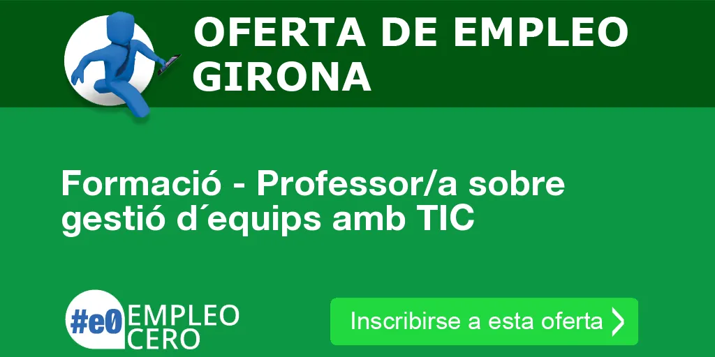 Formació - Professor/a sobre gestió d´equips amb TIC