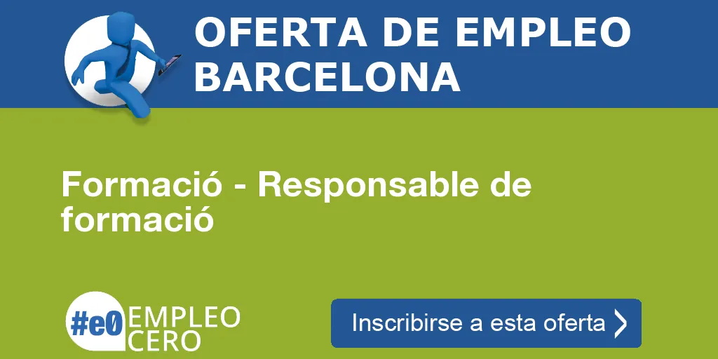 Formació - Responsable de formació