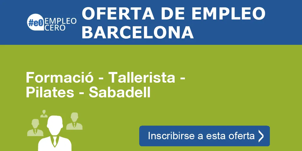 Formació - Tallerista - Pilates - Sabadell Formació - Tallerista - Pilates - Sabadell