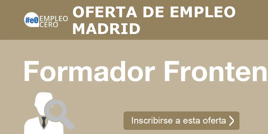 Formador Frontend Formador Frontend