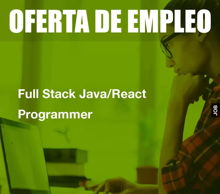 Full Stack Java/React Programmer