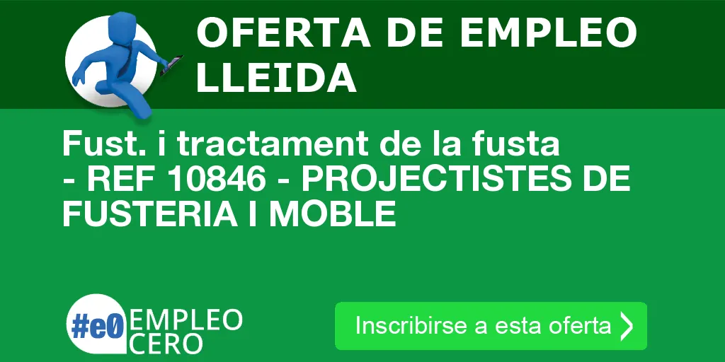 Fust. i tractament de la fusta - REF 10846 - PROJECTISTES DE FUSTERIA I MOBLE Fust. i tractament de la fusta - REF 10846 - PROJECTISTES DE FUSTERIA I MOBLE