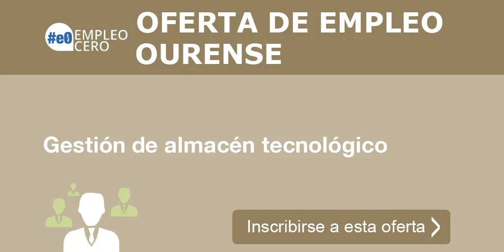 Gestión de almacén tecnológico Gestión de almacén tecnológico
