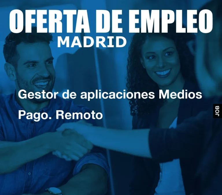 Gestor de aplicaciones Medios Pago. Remoto
