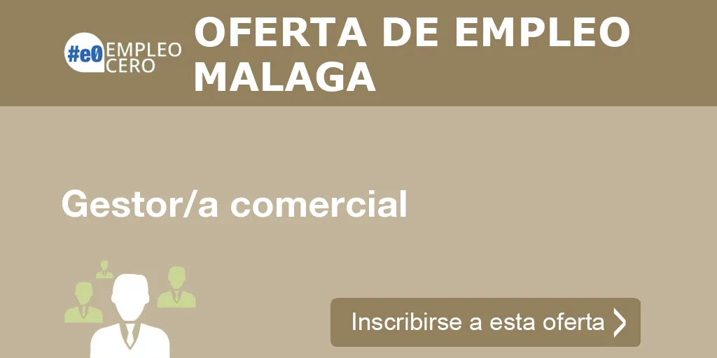 Gestor/a comercial Gestor/a comercial