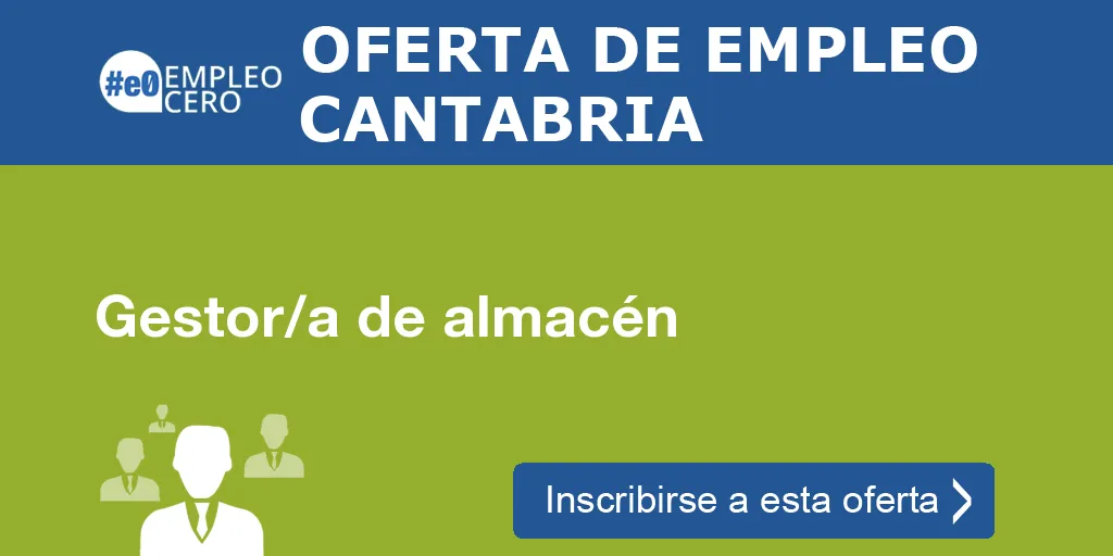 Gestor/a de almacén Gestor/a de almacén