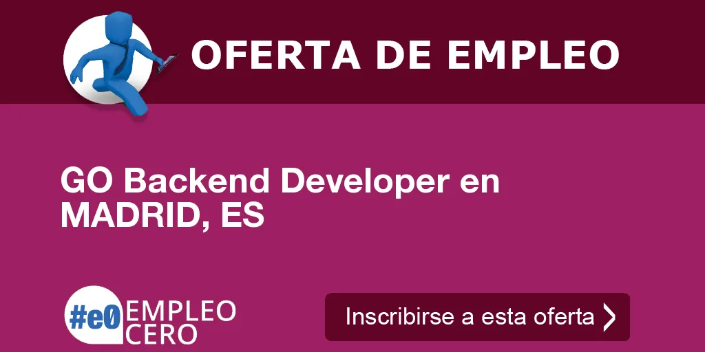 GO Backend Developer en MADRID, ES