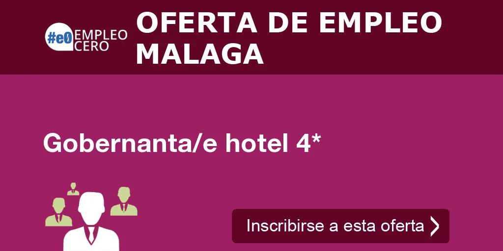 Gobernanta/e hotel 4* Gobernanta/e hotel 4*