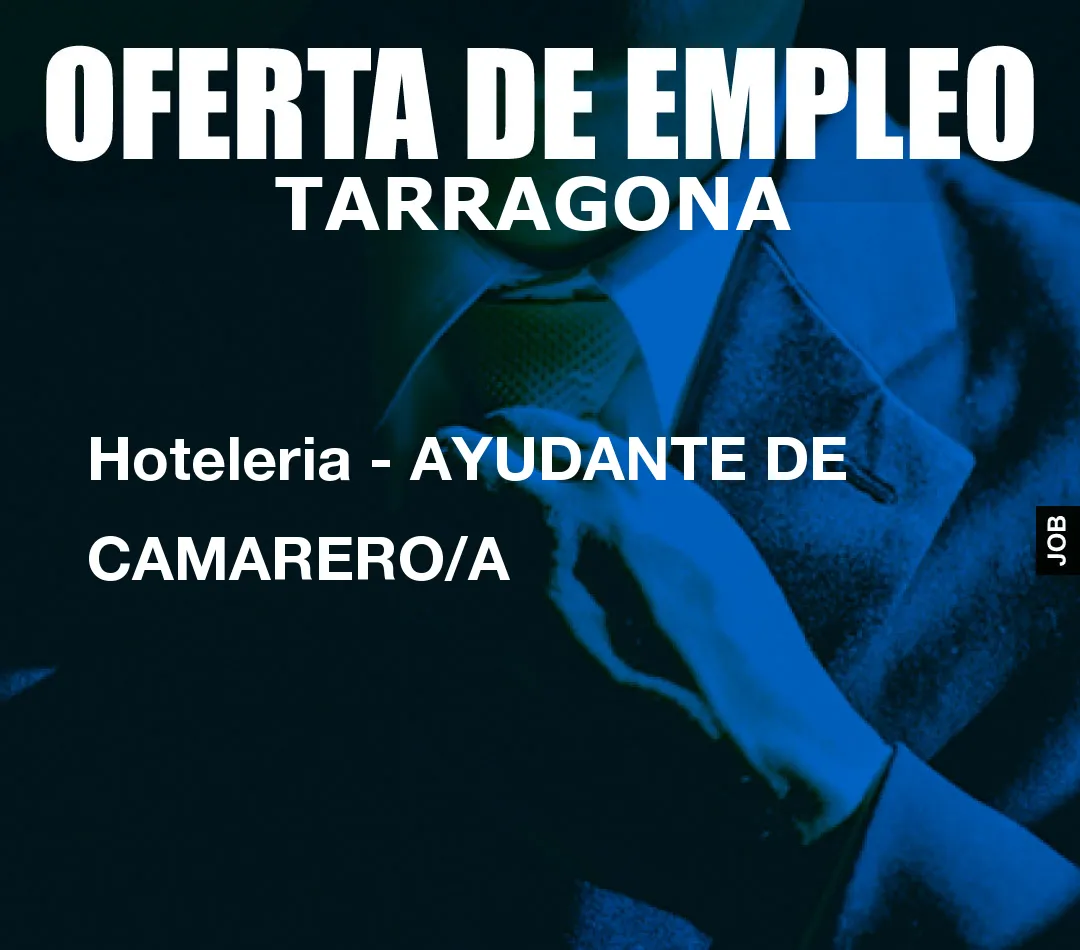 Hoteleria – AYUDANTE DE CAMARERO/A