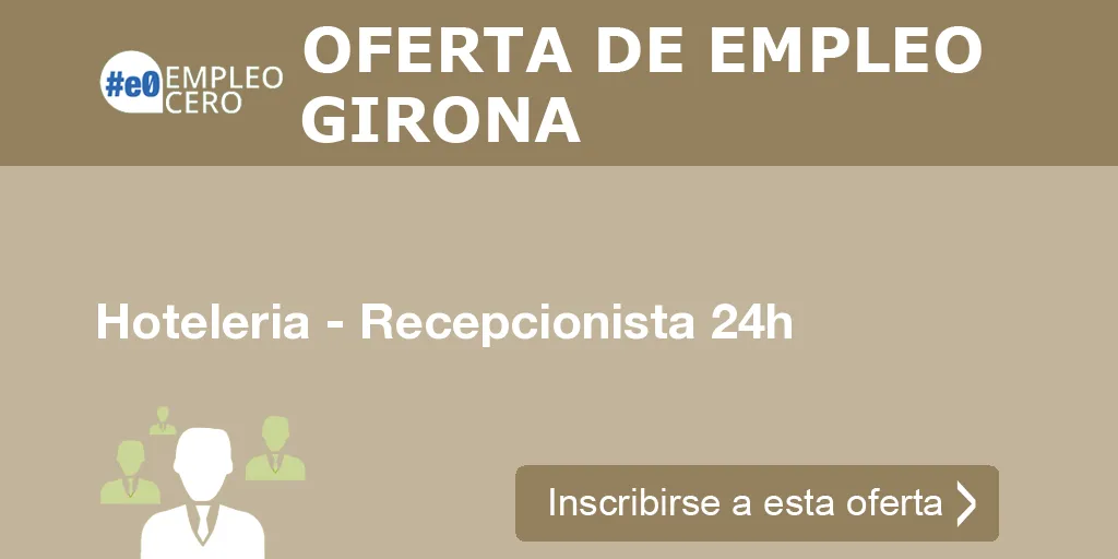 Hoteleria - Recepcionista 24h Hoteleria - Recepcionista 24h
