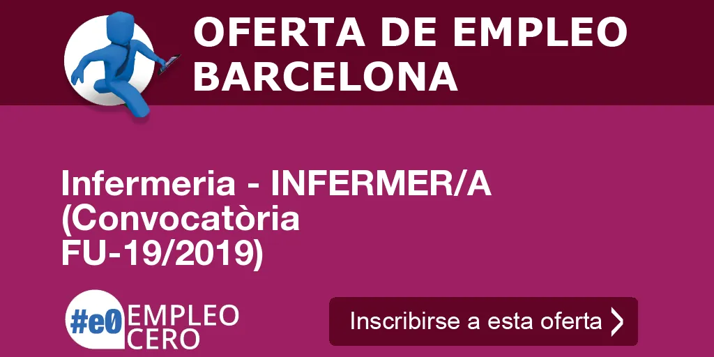 Infermeria - INFERMER/A (Convocatòria FU-19/2019)
