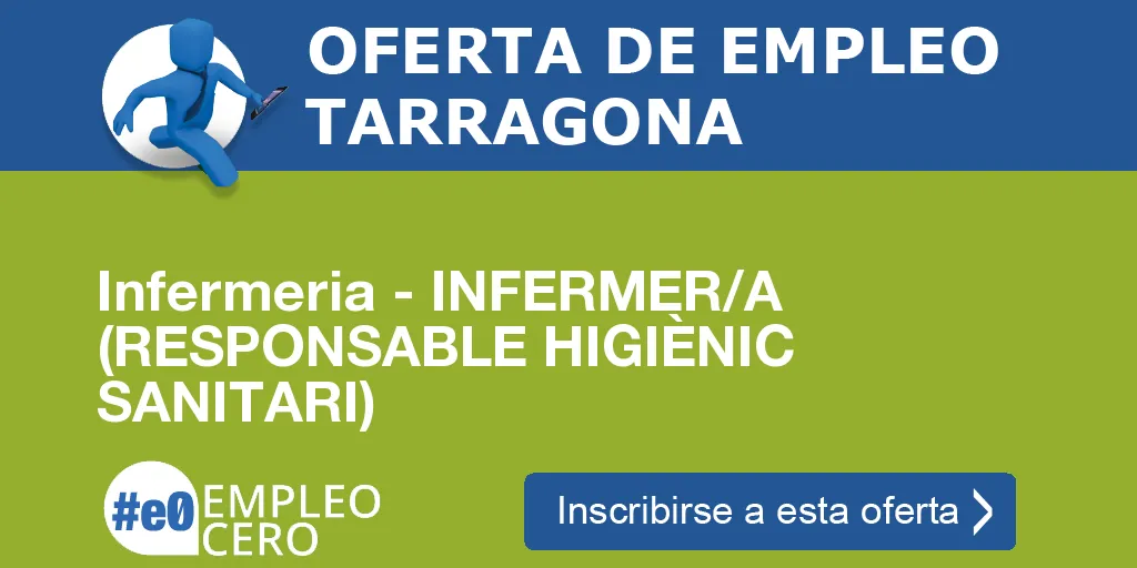 Infermeria - INFERMER/A (RESPONSABLE HIGIÈNIC SANITARI) Infermeria - INFERMER/A (RESPONSABLE HIGIÈNIC SANITARI)