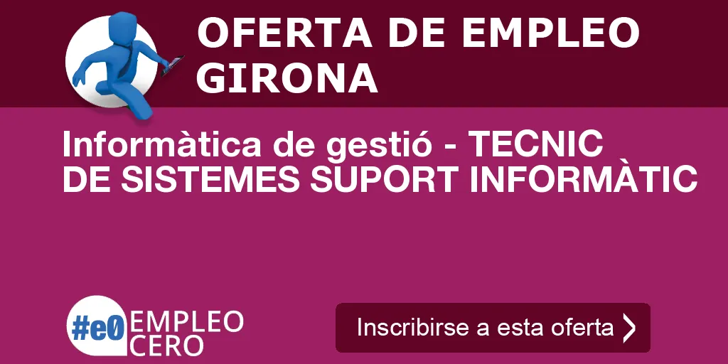Informàtica de gestió - TECNIC DE SISTEMES SUPORT INFORMÀTIC Informàtica de gestió - TECNIC DE SISTEMES SUPORT INFORMÀTIC