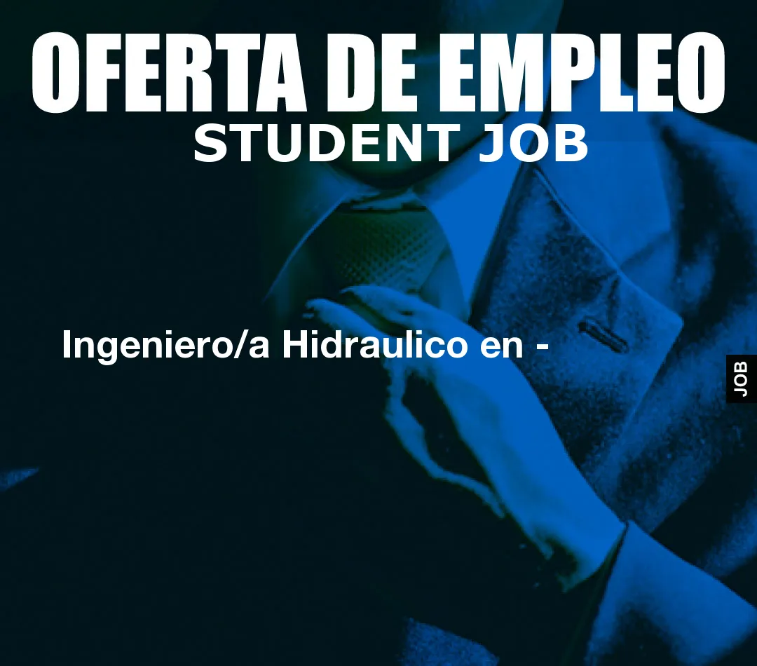Ingeniero/a Hidraulico en –