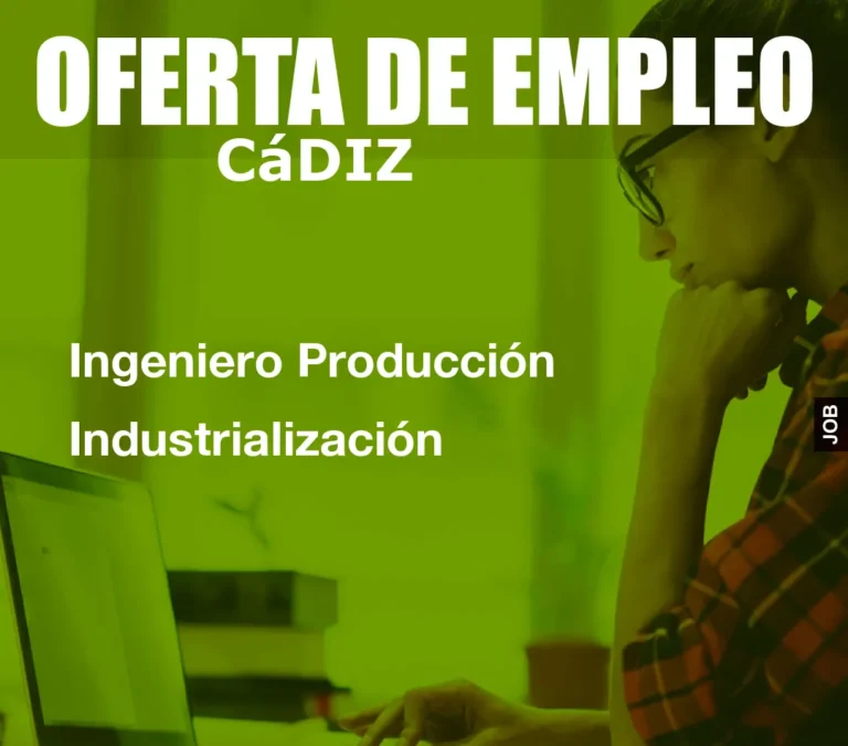 Ingeniero Producción Industrialización