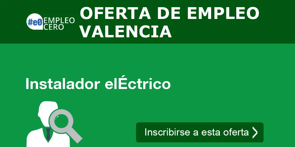 Instalador elÉctrico Instalador elÉctrico