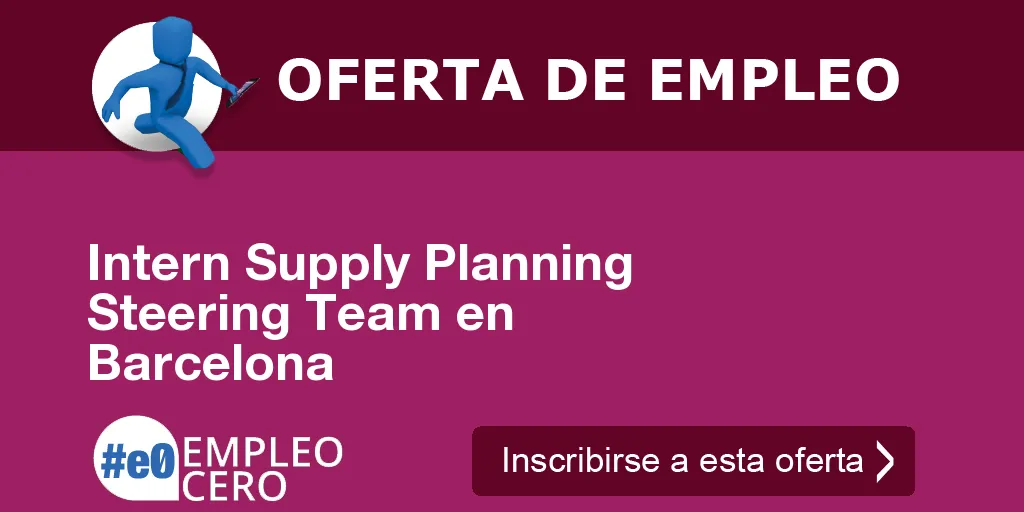 Intern Supply Planning Steering Team en Barcelona