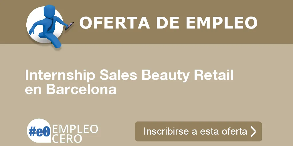 Internship Sales Beauty Retail en Barcelona