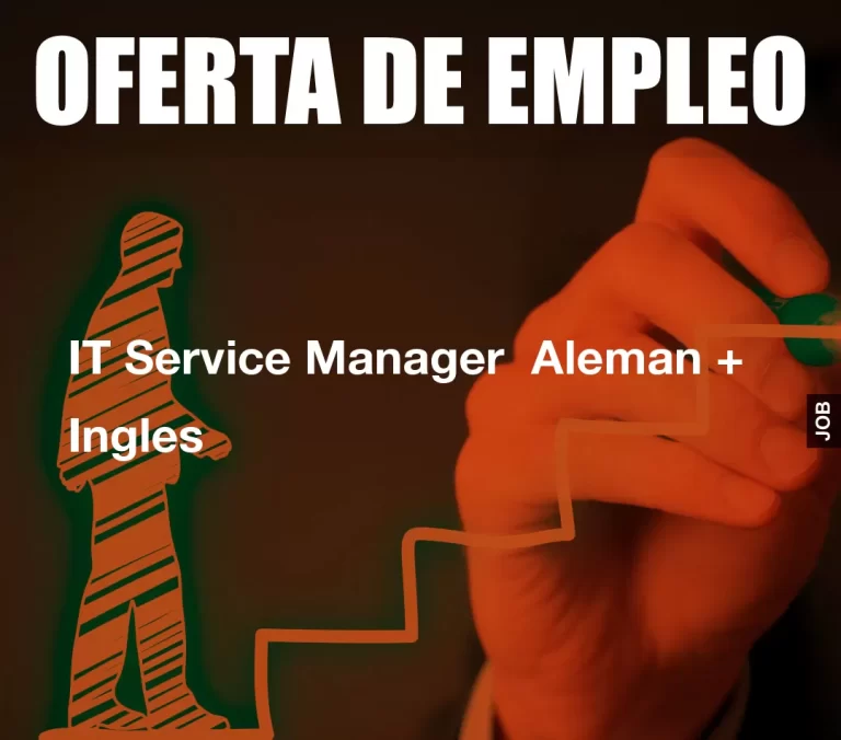 IT Service Manager  Aleman + Ingles