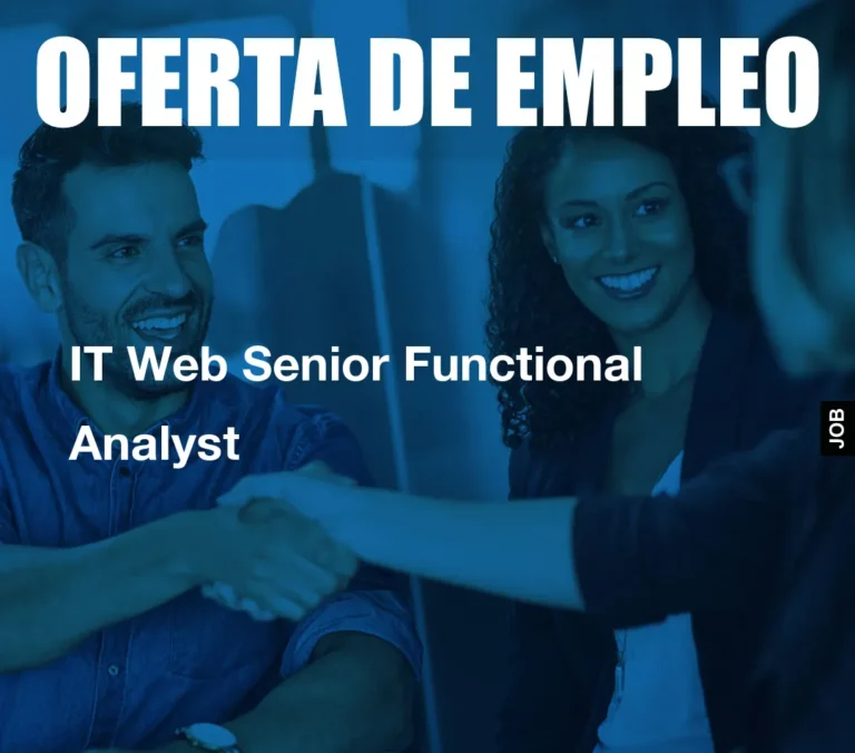 IT Web Senior Functional Analyst
