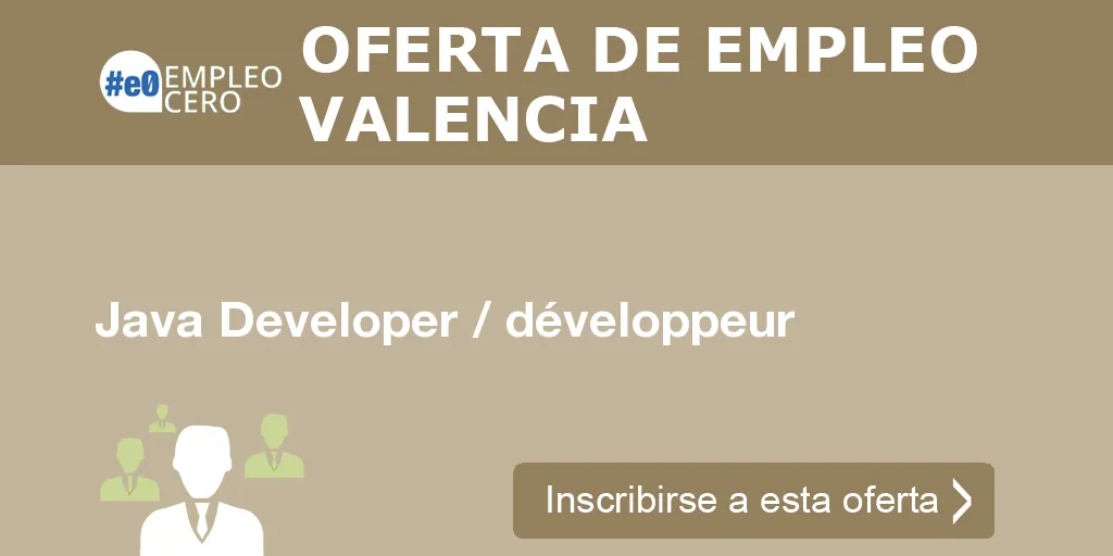 Java Developer / développeur Java Developer / développeur