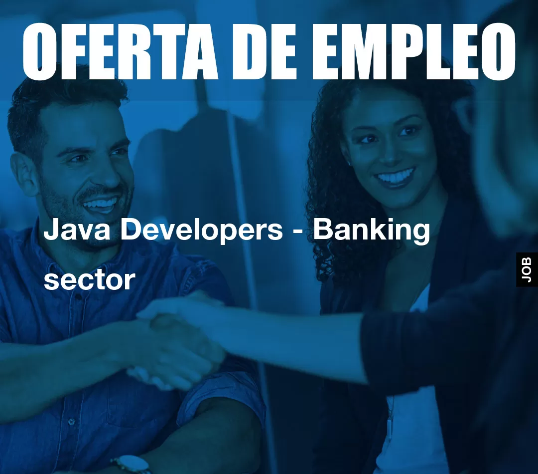 Java Developers - Banking sector Java Developers - Banking sector