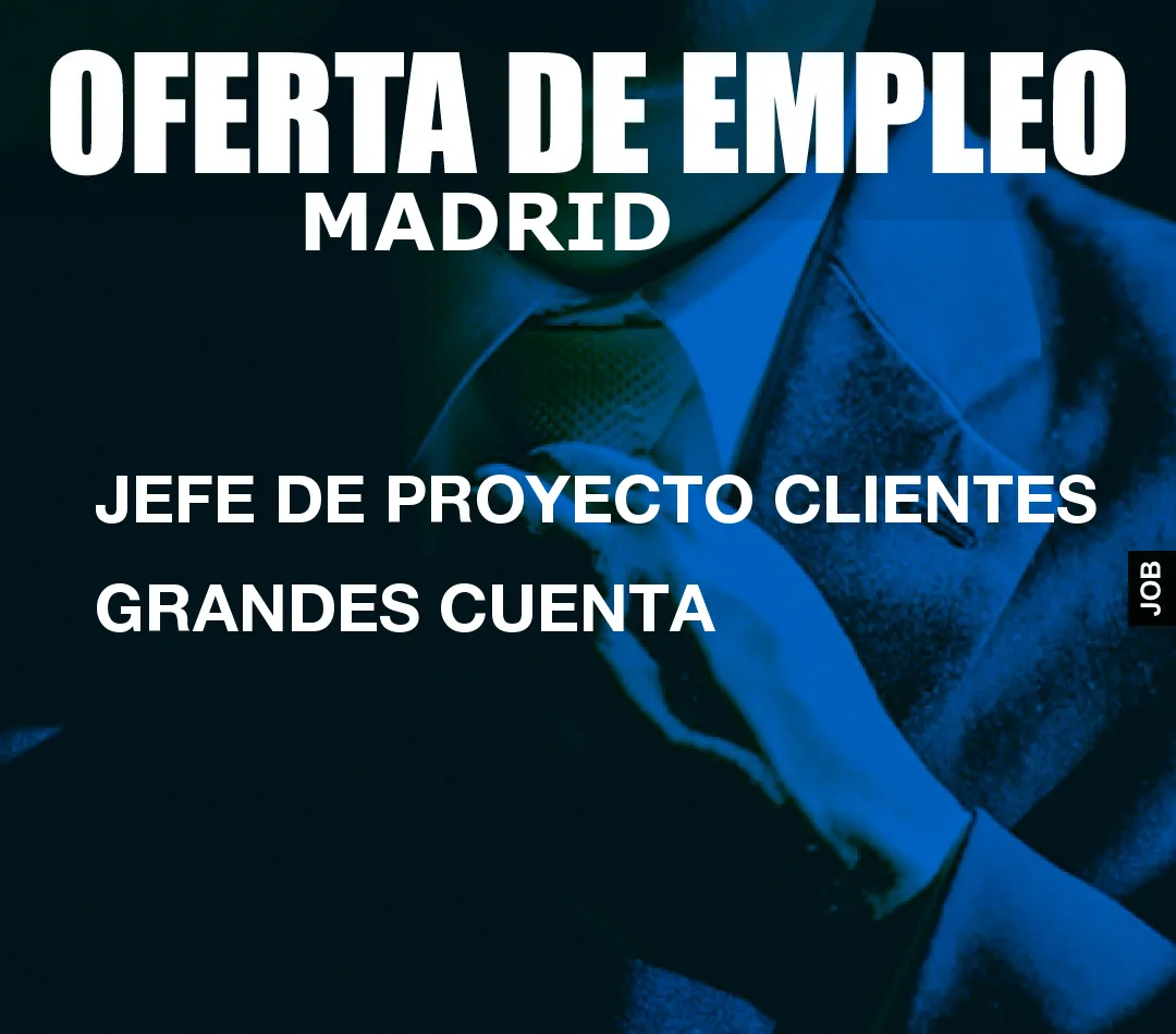 JEFE DE PROYECTO CLIENTES GRANDES CUENTA