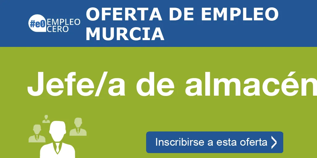 Jefe/a de almacén