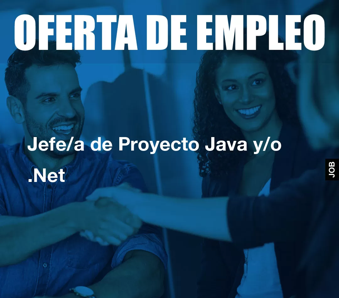 Jefe/a de Proyecto Java y/o .Net Jefe/a de Proyecto Java y/o .Net