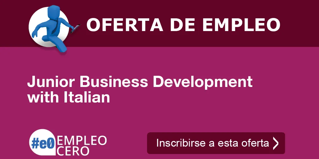 Junior Business Development with Italian Junior Business Development with Italian
