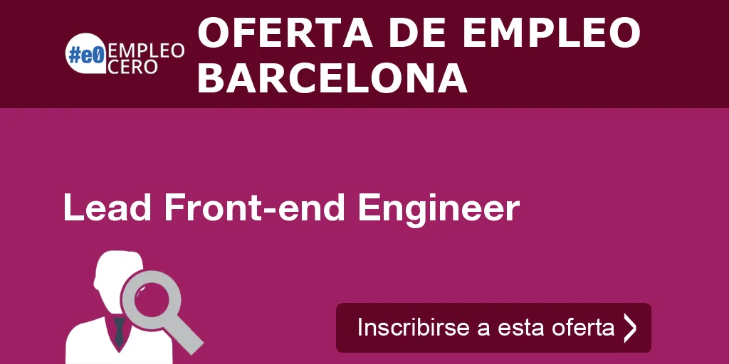 Lead Front-end Engineer Lead Front-end Engineer