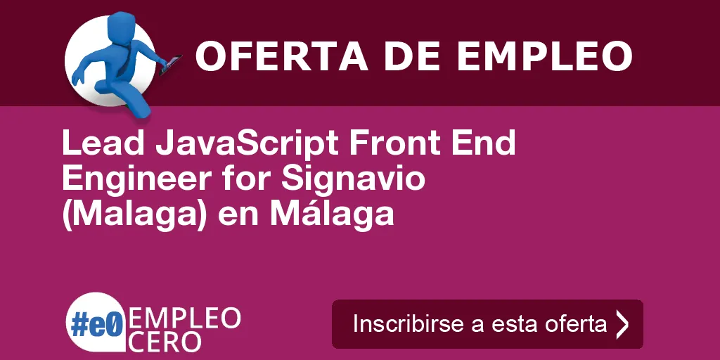 Lead JavaScript Front End Engineer for Signavio (Malaga) en Málaga