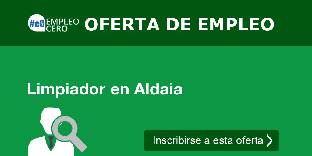 Limpiador en Aldaia