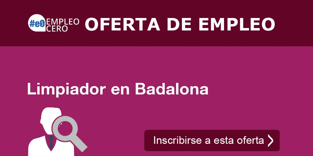 Limpiador en Badalona Limpiador en Badalona