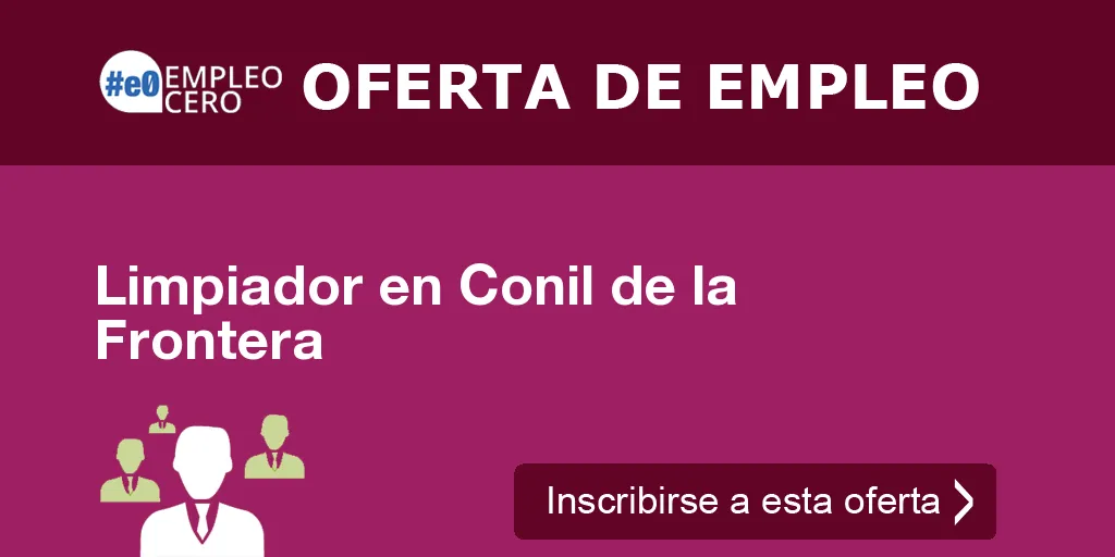 Limpiador en Conil de la Frontera Limpiador en Conil de la Frontera