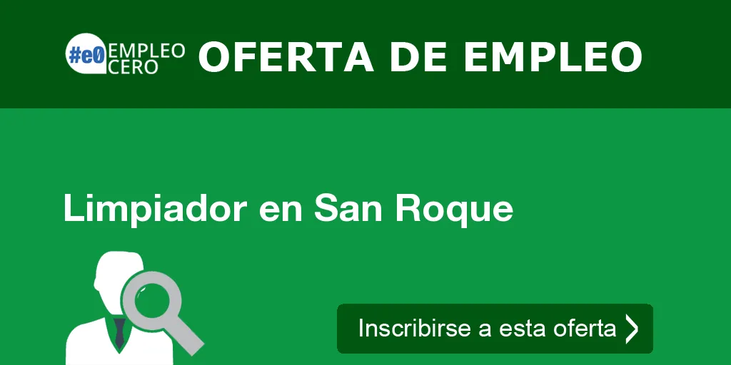 Limpiador en San Roque