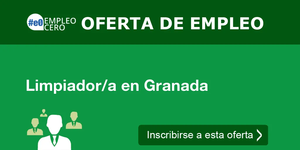 Limpiador/a en Granada