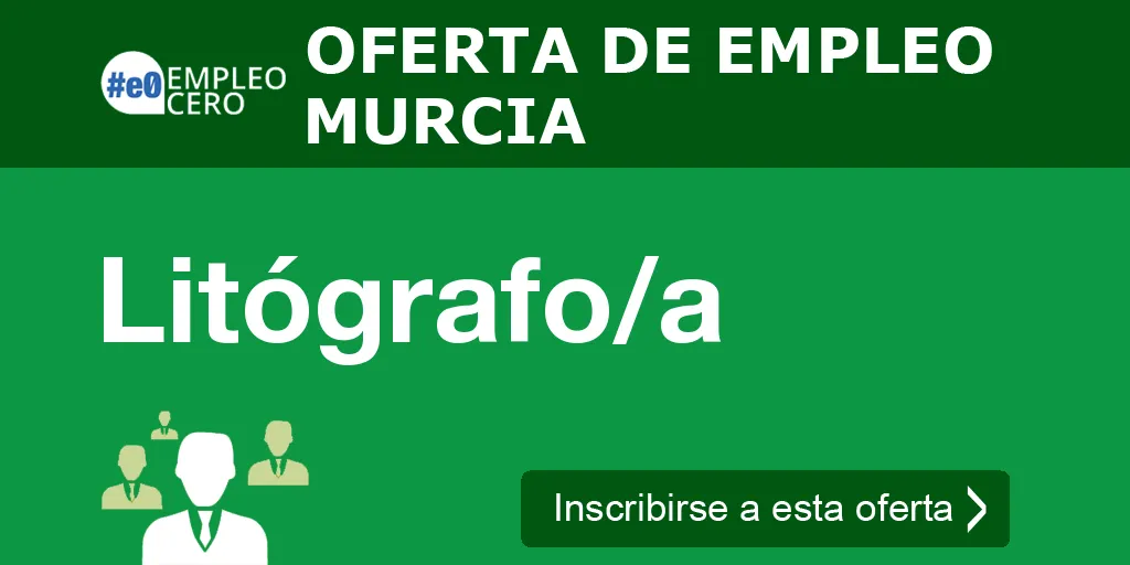Litógrafo/a Litógrafo/a