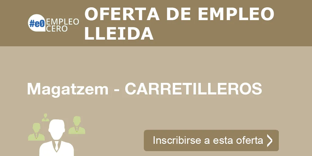 Magatzem - CARRETILLEROS Magatzem - CARRETILLEROS