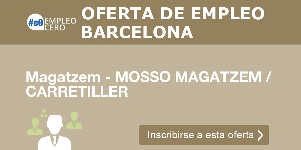 Magatzem - MOSSO MAGATZEM / CARRETILLER Magatzem - MOSSO MAGATZEM / CARRETILLER