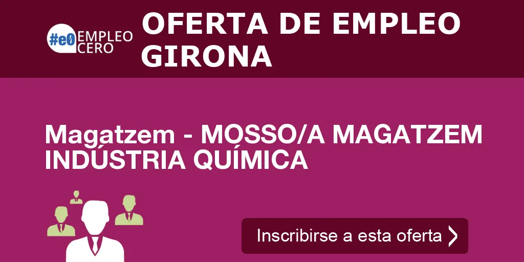 Magatzem - MOSSO/A MAGATZEM INDÚSTRIA QUÍMICA Magatzem - MOSSO/A MAGATZEM INDÚSTRIA QUÍMICA