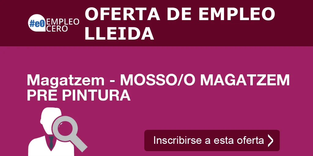 Magatzem - MOSSO/O MAGATZEM PRE PINTURA