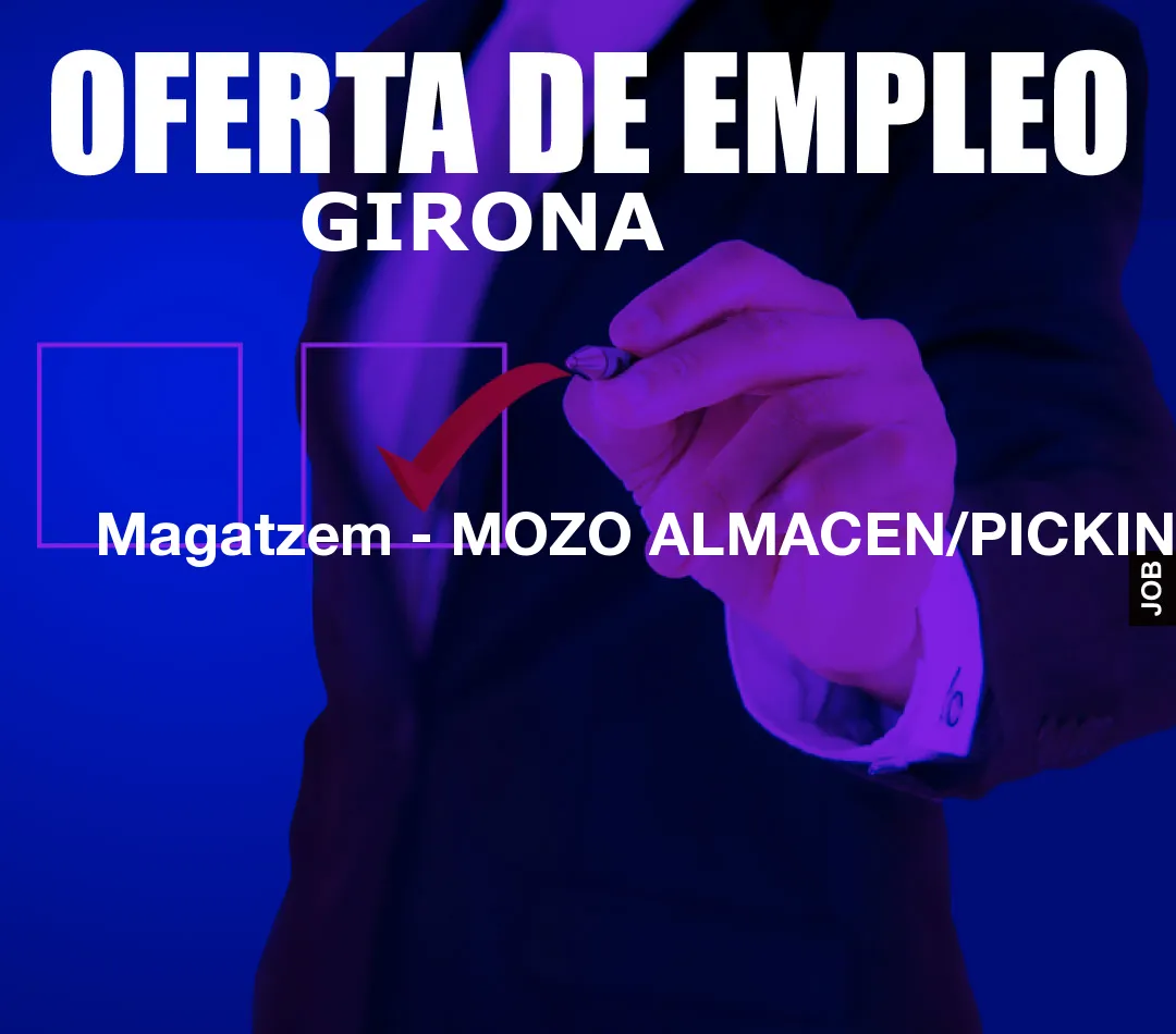 Magatzem – MOZO ALMACEN/PICKING