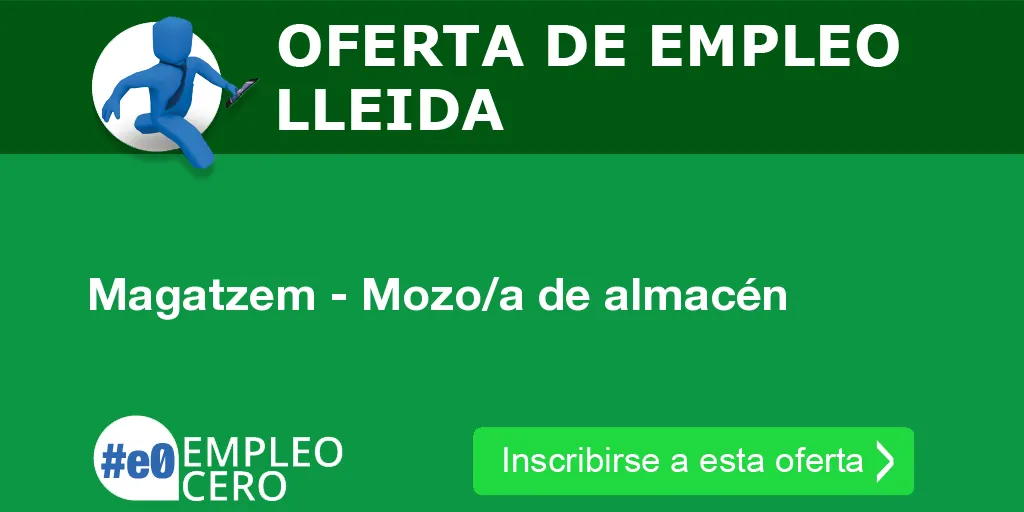 Magatzem - Mozo/a de almacén Magatzem - Mozo/a de almacén