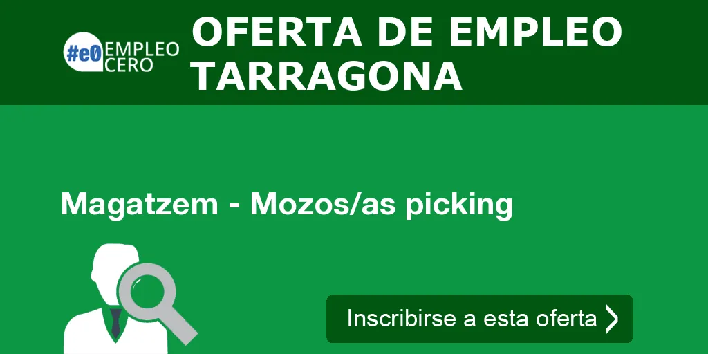 Magatzem - Mozos/as picking Magatzem - Mozos/as picking