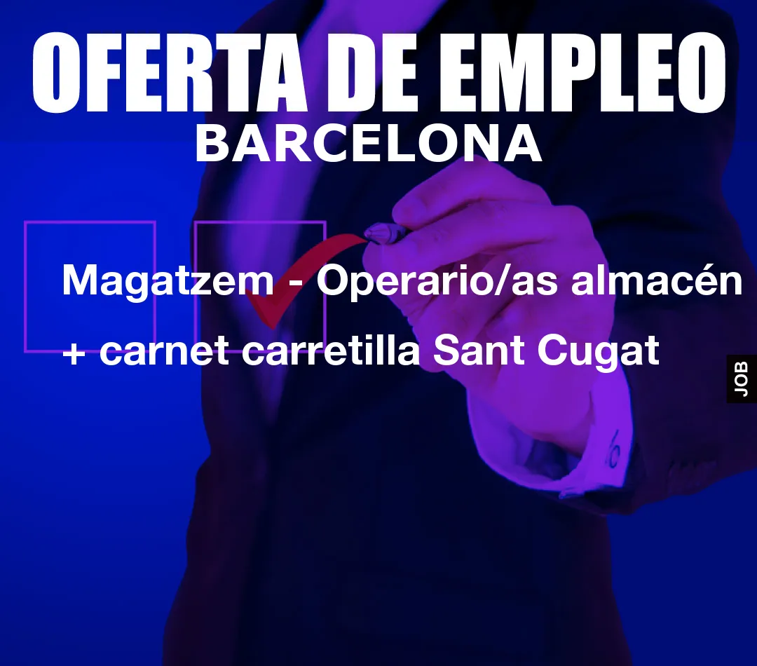 Magatzem – Operario/as almac