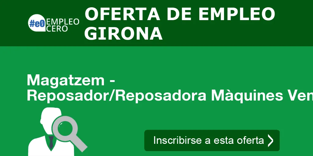 Magatzem - Reposador/Reposadora Màquines Vending Magatzem - Reposador/Reposadora Màquines Vending
