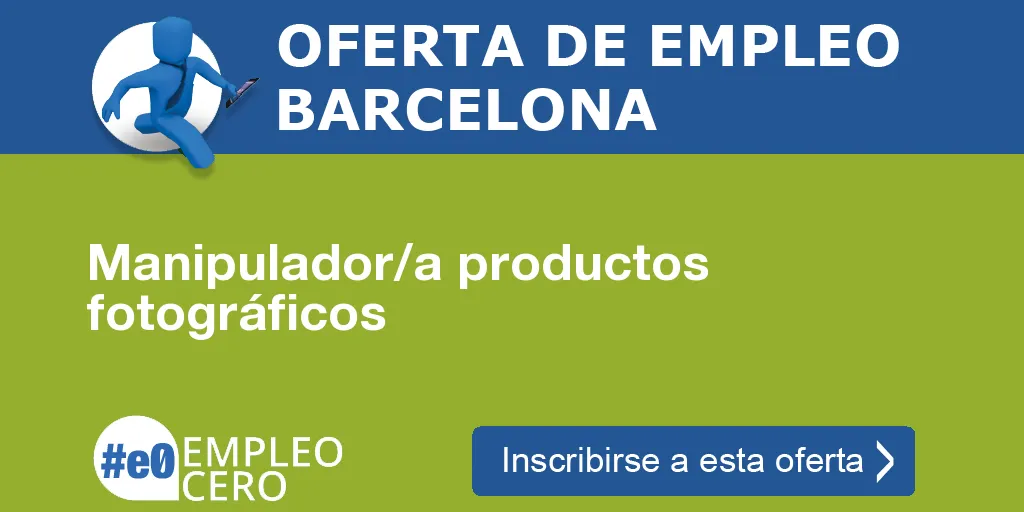 Manipulador/a productos fotográficos Manipulador/a productos fotográficos